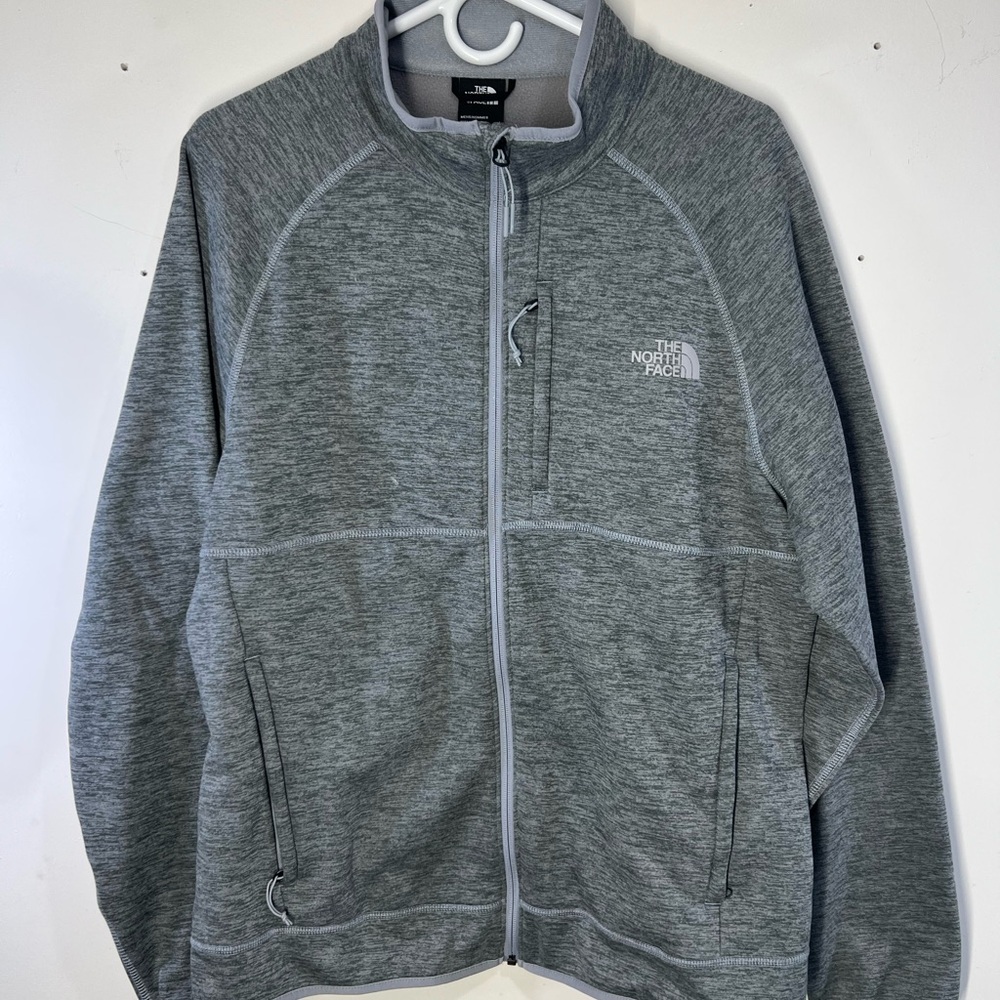 The North Face Heather Gray Zip-Up Jacket